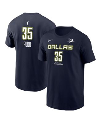 Men's Azzi Fudd Navy Dallas Wings Explorer Edition Name & Number T-Shirt