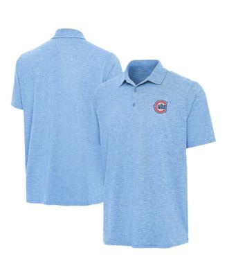 Men's Heather Powder Blue Chicago Cubs Alternate Logo Par 3 Polo Shirt