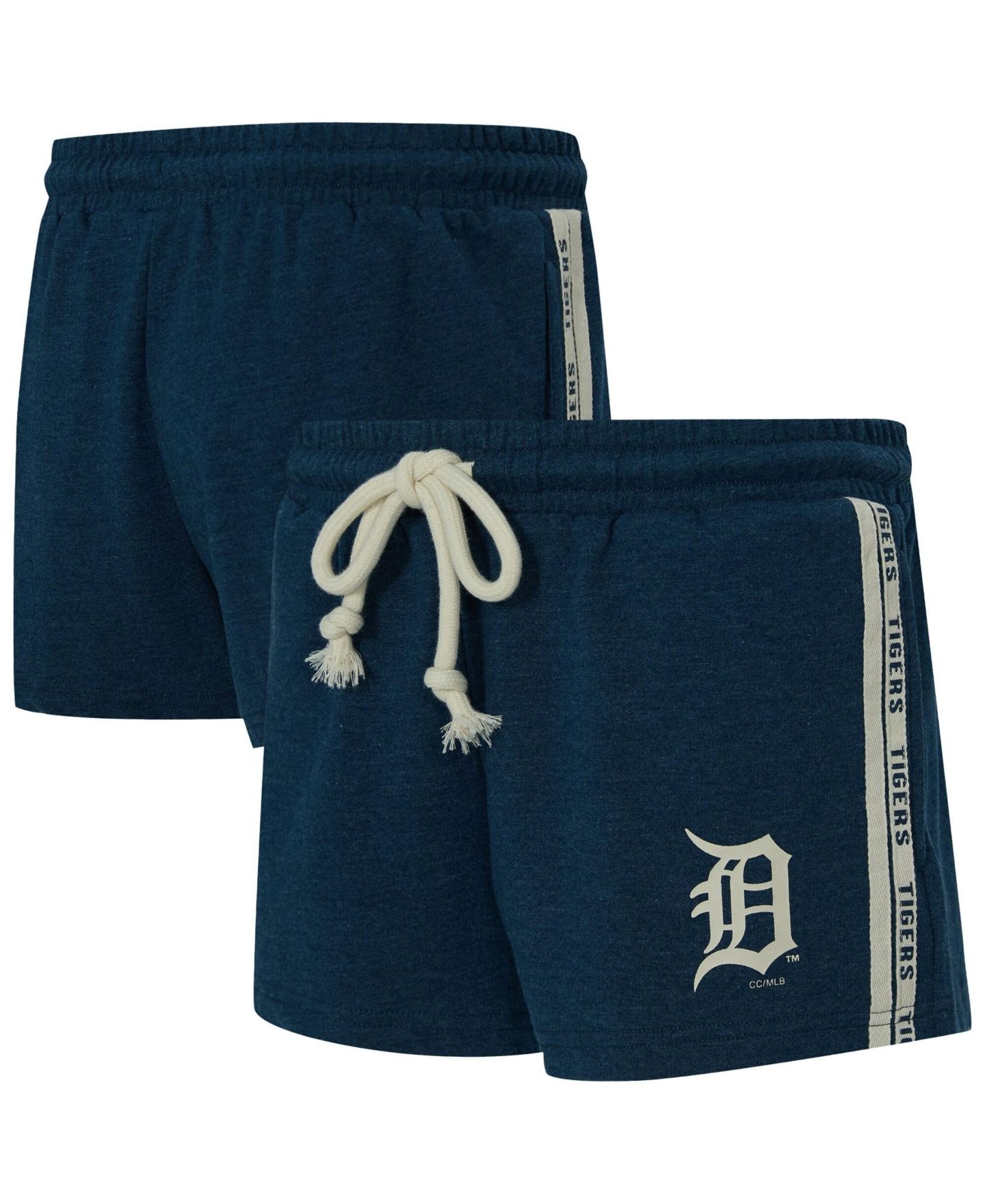 Женские шорты Concepts Sport Detroit Tigers Birch High-Rise French-Terry, 2.5" Inseam — фото 1