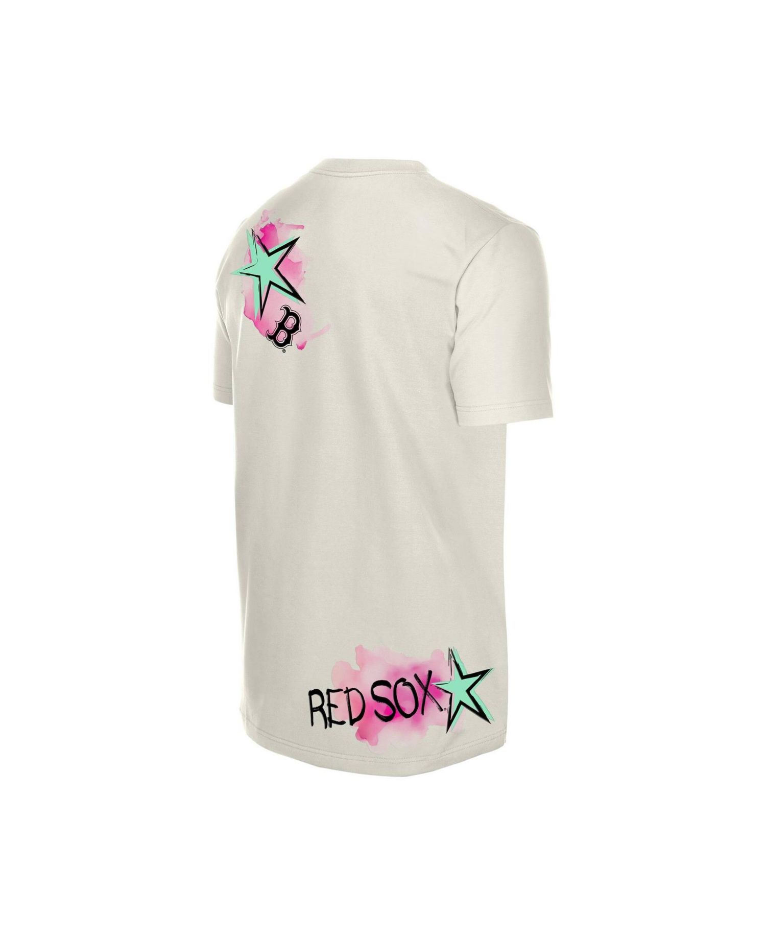 Men's Cream Boston Red Sox Lifestyle Punk Core T-Shirt