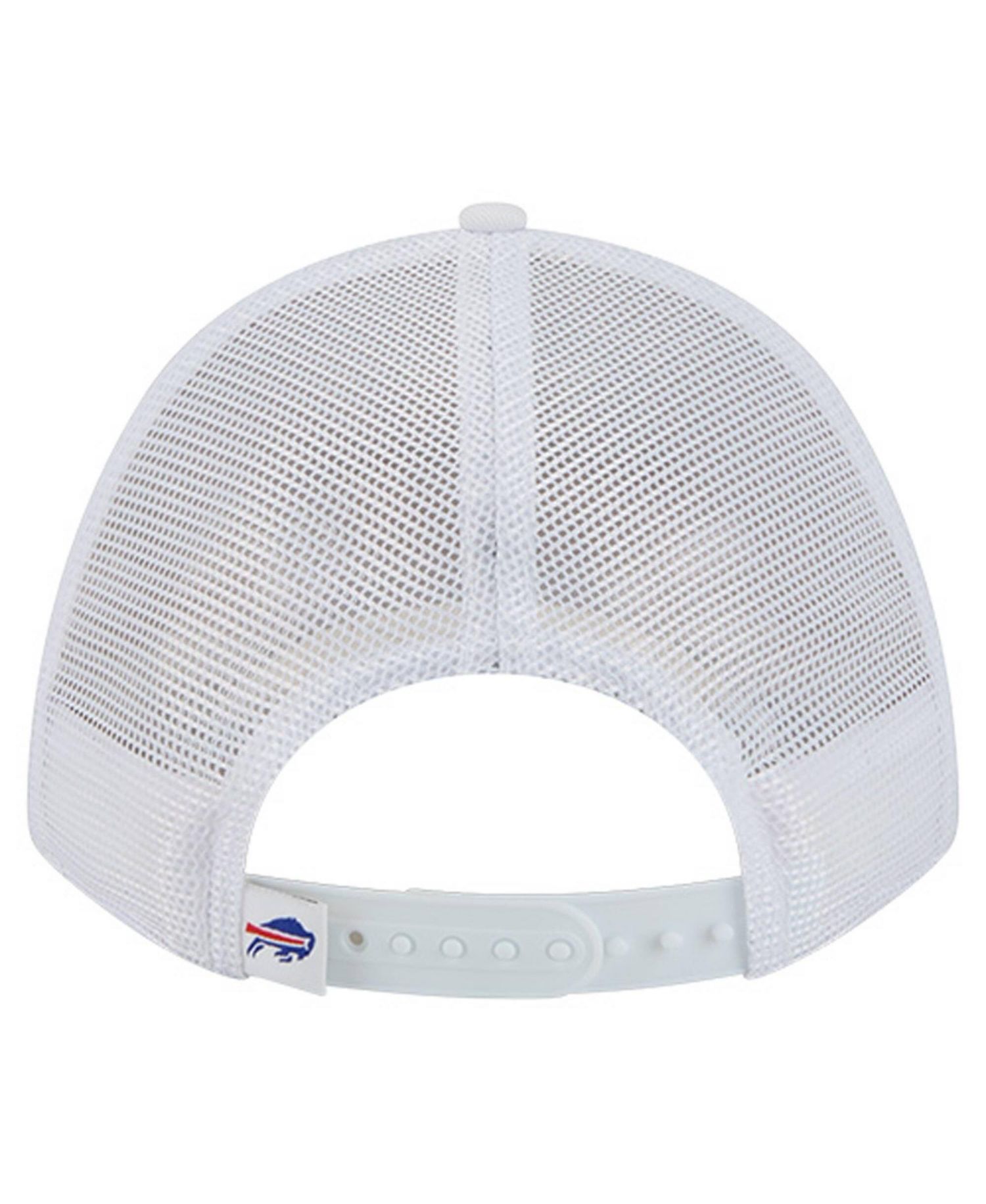 Men's White Buffalo Bills NFL 9FORTY A-Frame M-Crown Adjustable Trucker Hat