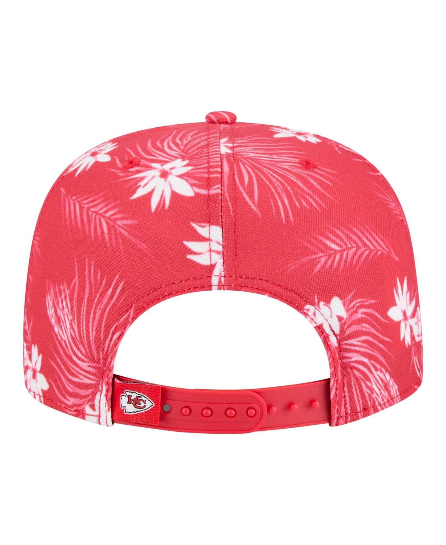 Men's Red Kansas City Chiefs Palm Print A-Frame 9FIFTY Snapback Hat