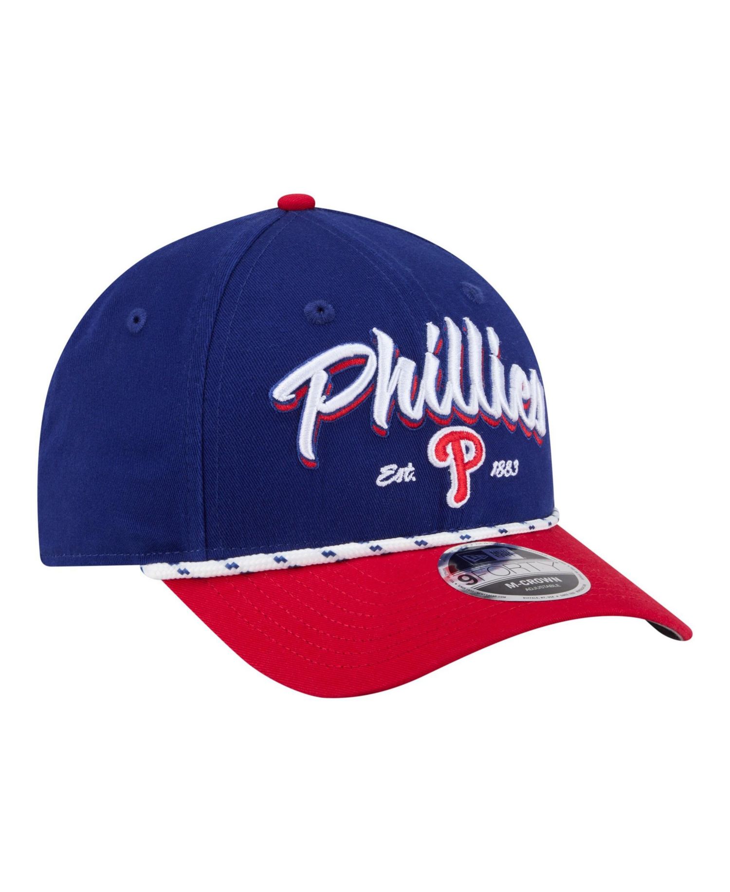 Men's Royal/Red Philadelphia Phillies Team Loyal 9FORTY M-Crown Adjustable Hat