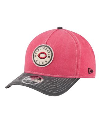Men's Red/Black Cincinnati Reds Felt M-Crown 9FORTY Adjustable Hat