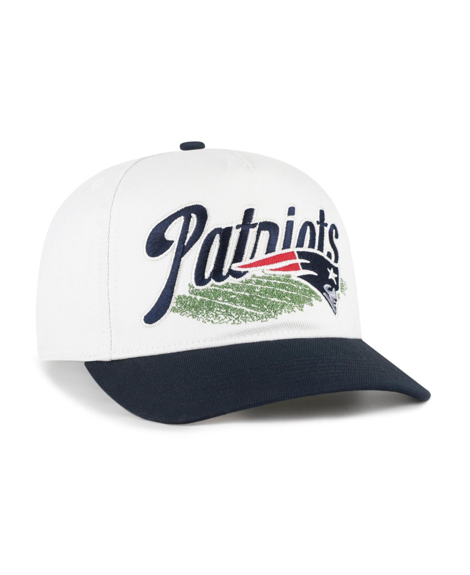 Men's Cream New England Patriots Enfield Hitch Adjustable Hat