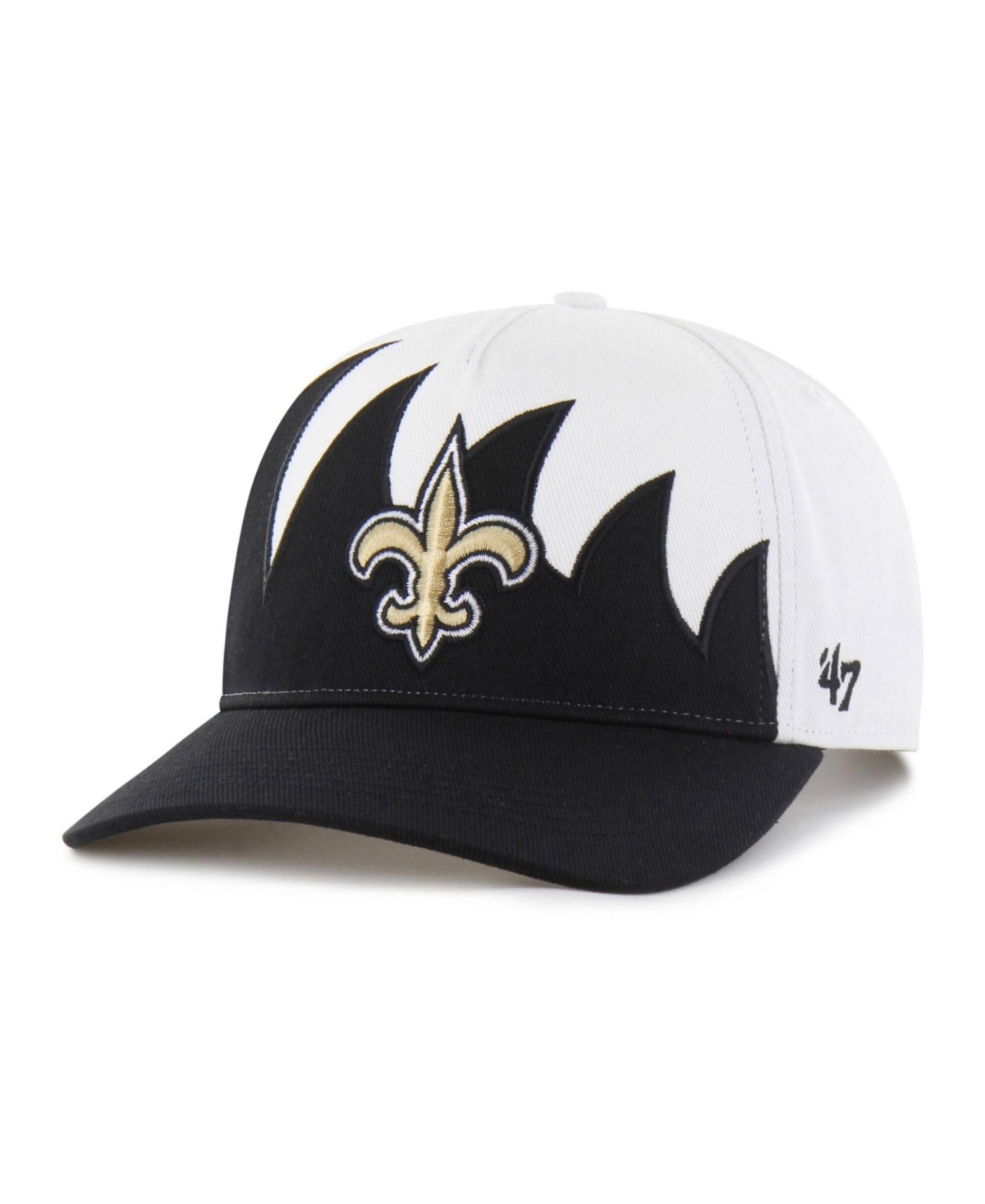 47 Brand Men's White New Orleans Saints Jagged Hitch Adjustable Hat - White