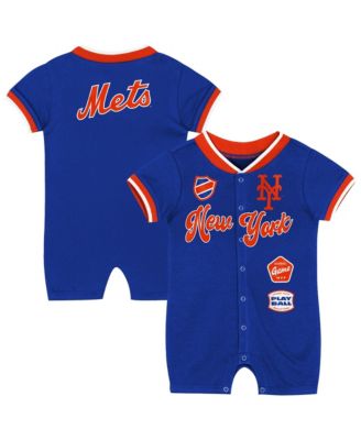 Baby Boys and Girls Royal New York Mets Pinch Coverall Shorts