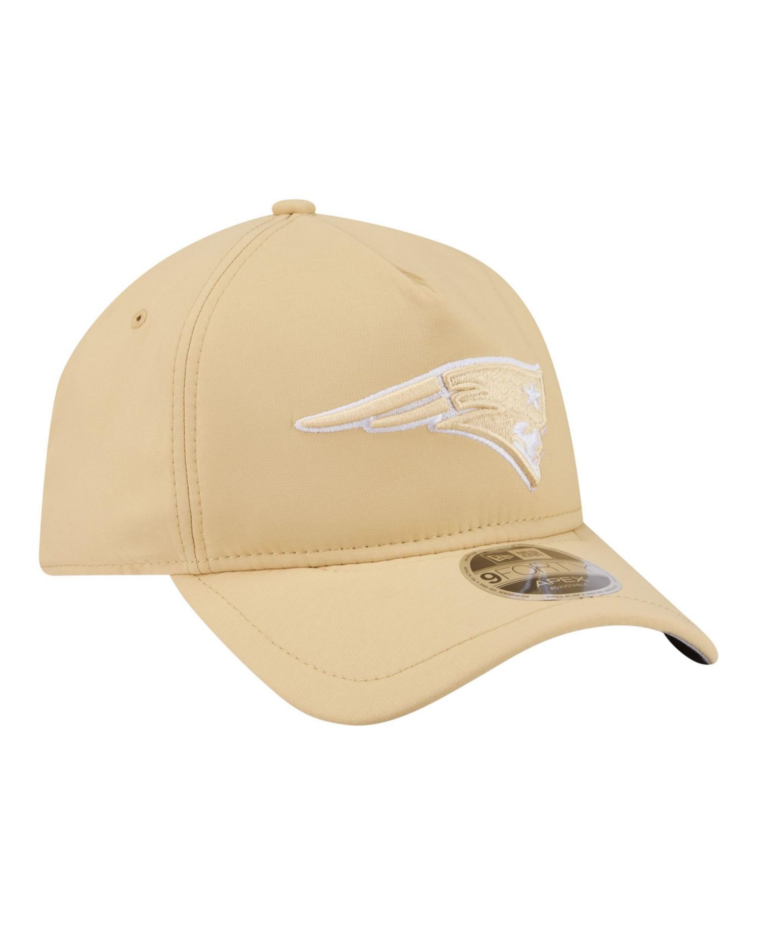 Men's Tan New England Patriots Apex 9FORTY Adjustable Hat