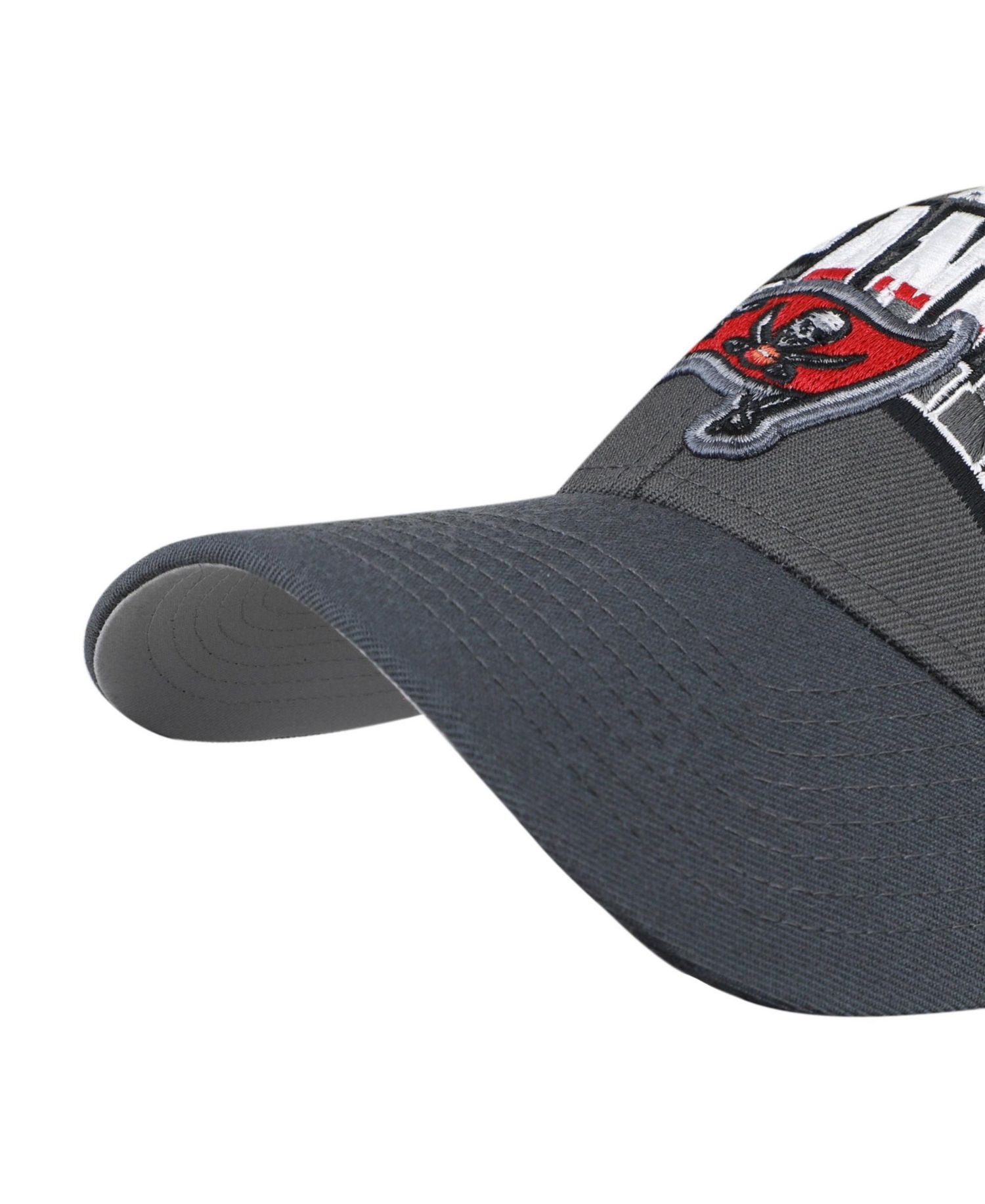 Men's Charcoal Tampa Bay Buccaneers Split Block MVP Adjustable Hat