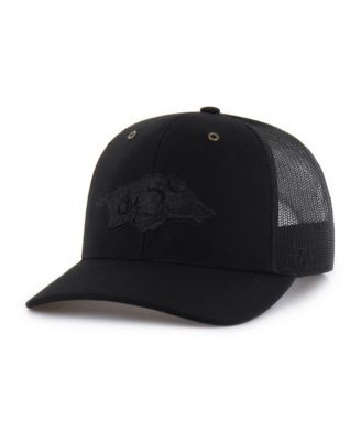 Brand Men's Black Arkansas Razorbacks Trucker Adjustable Hat
