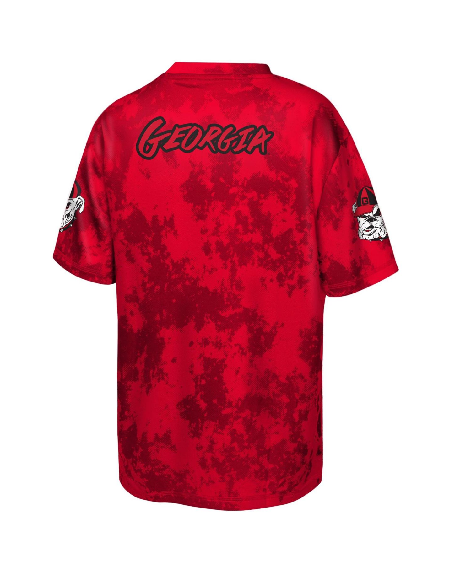 Big Boys and Girls Red Georgia Bulldogs Off-Side Sublimated T-Shirt