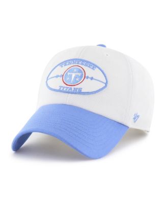 Men's Cream/Light Blue Tennessee Titans Pique Patch Clean Up Adjustable Hat