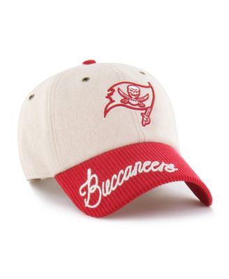Women's Natural/Red Tampa Bay Buccaneers Rope Script Clean Up Adjustable Hat
