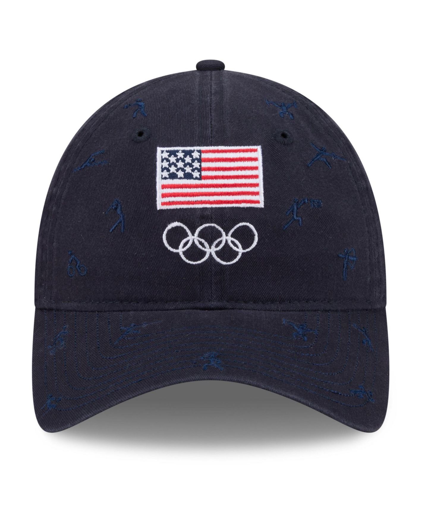 Мужская кепка New Era Navy Team USA Pictogram 9TWENTY Adjustable Hat — фото 2