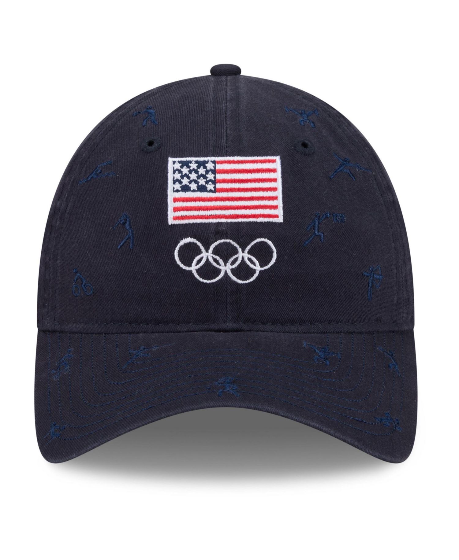 Men's Navy Team USA Pictogram 9TWENTY Adjustable Hat