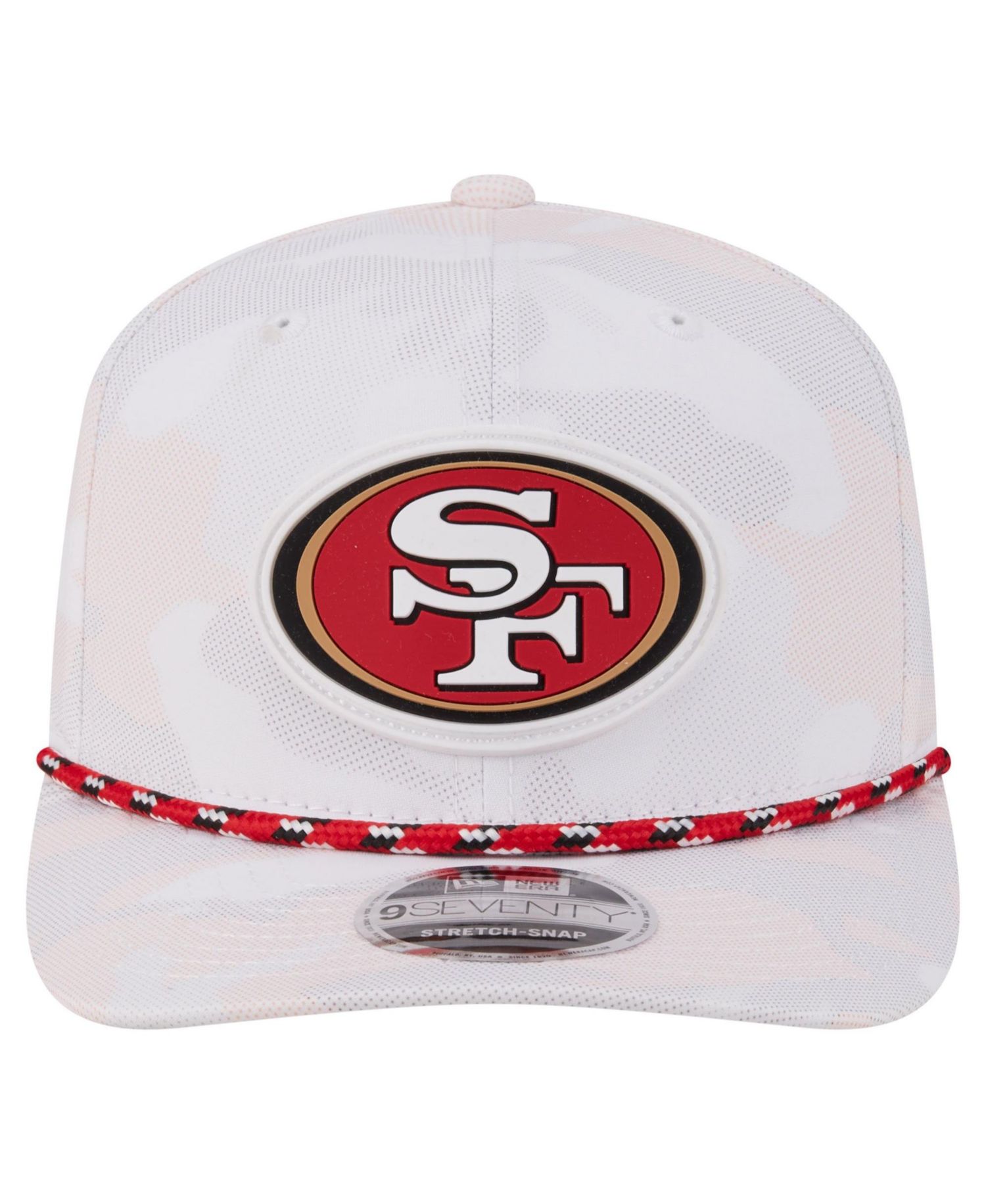 Men's White San Francisco 49ers Camo Rope 9SEVENTY Adjustable Hat