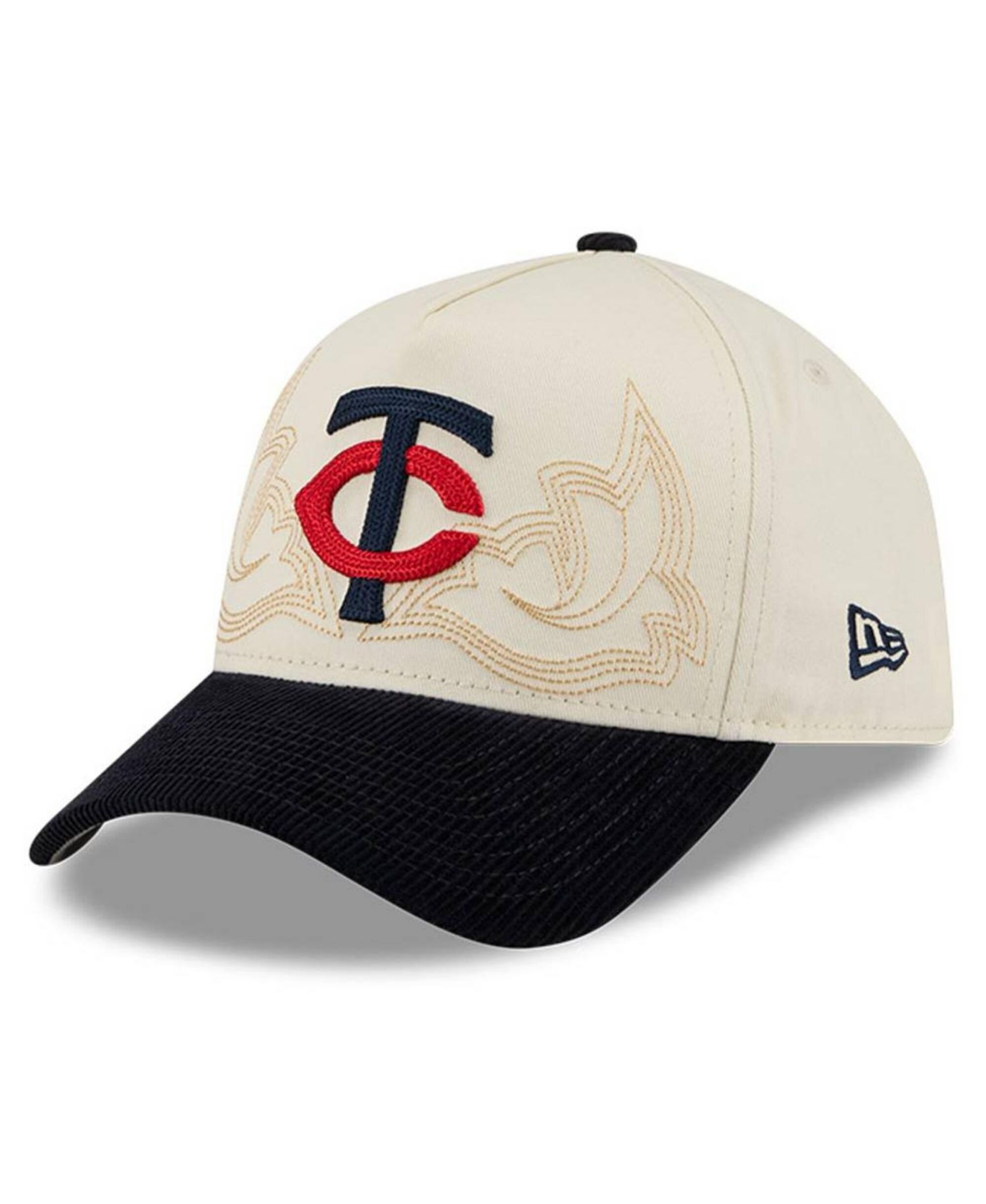 Men's Stone Minnesota Twins Western Stitch 9FORTY A-Frame Adjustable Hat