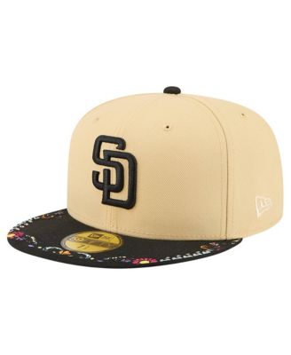 Men's Light Beige San Diego Padres Two-Tone Embroidered Visor 59FIFTY Fitted Hat
