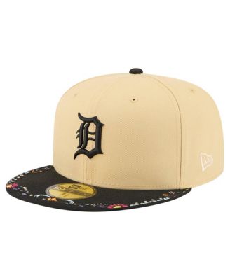Men's Light Beige Detroit Tigers Two-Tone Embroidered Visor 59FIFTY Fitted Hat