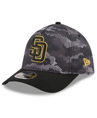 Men's Black San Diego Padres Camo 39THIRTY A-Frame Flex Hat