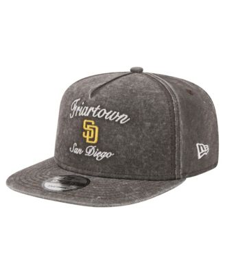 Men's Black San Diego Padres City Slogan A-Frame 9FIFTY Snapback Hat