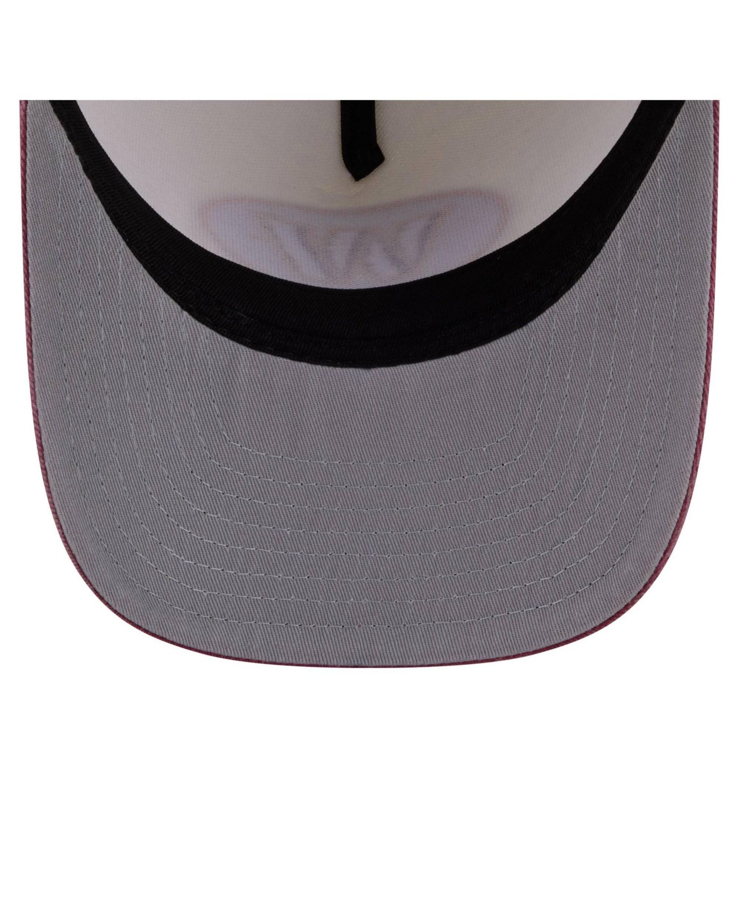 Men's Cream/Burgundy Washington Commanders Washed A-Frame 9FIFTY Snapback Hat