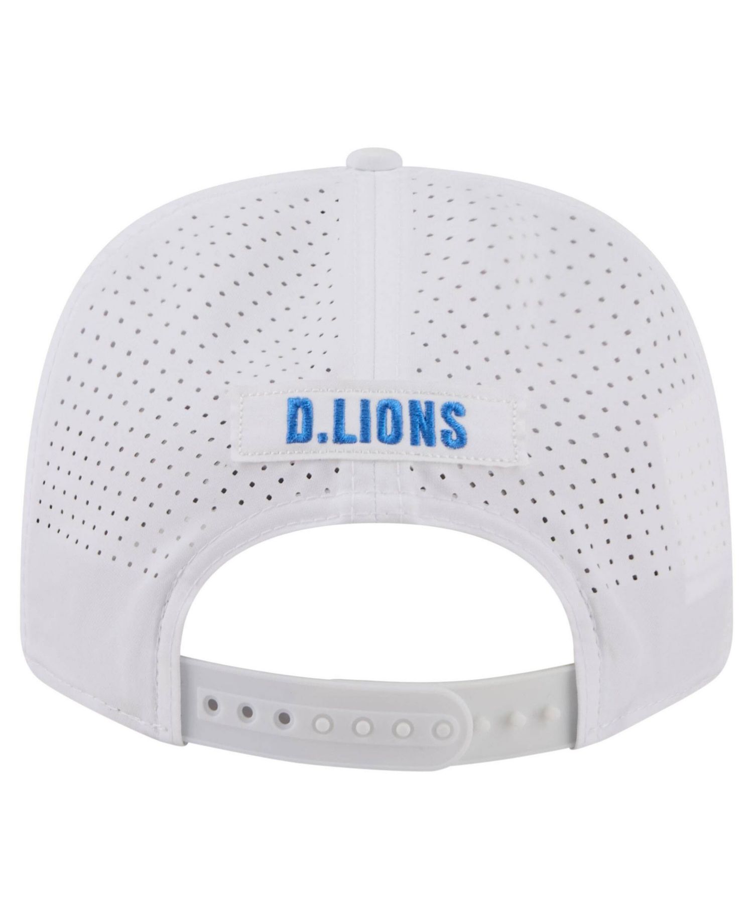 Men's White Detroit Lions Name Plate 9SEVENTY Adjustable Hat