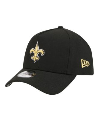 Big Boys and Girls Black New Orleans Saints 9FORTY A-Frame Adjustable Hat