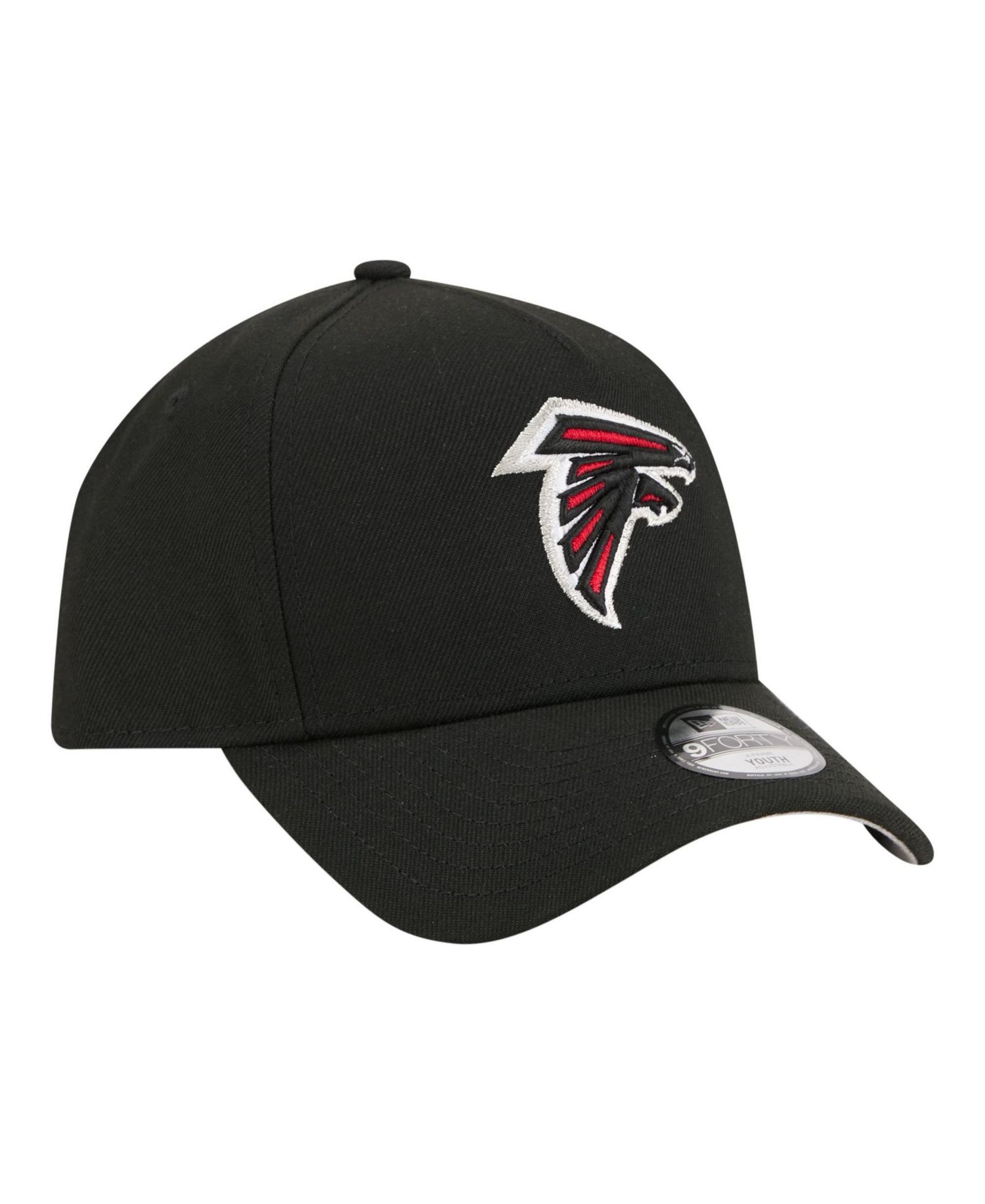 Big Boys and Girls Black Atlanta Falcons 9FORTY A-Frame Adjustable Hat