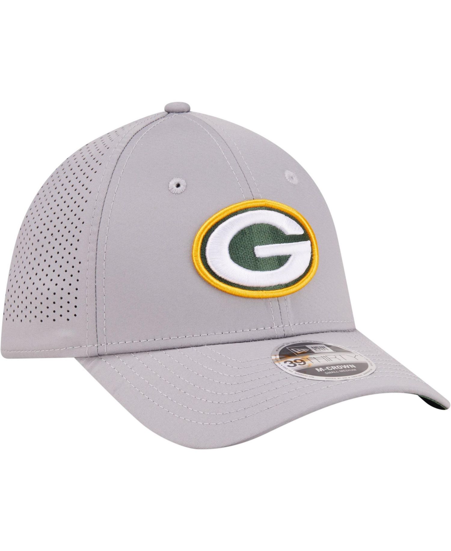 Men's Gray Green Bay Packers 39THIRTY M-Crown Flex Fit Hat