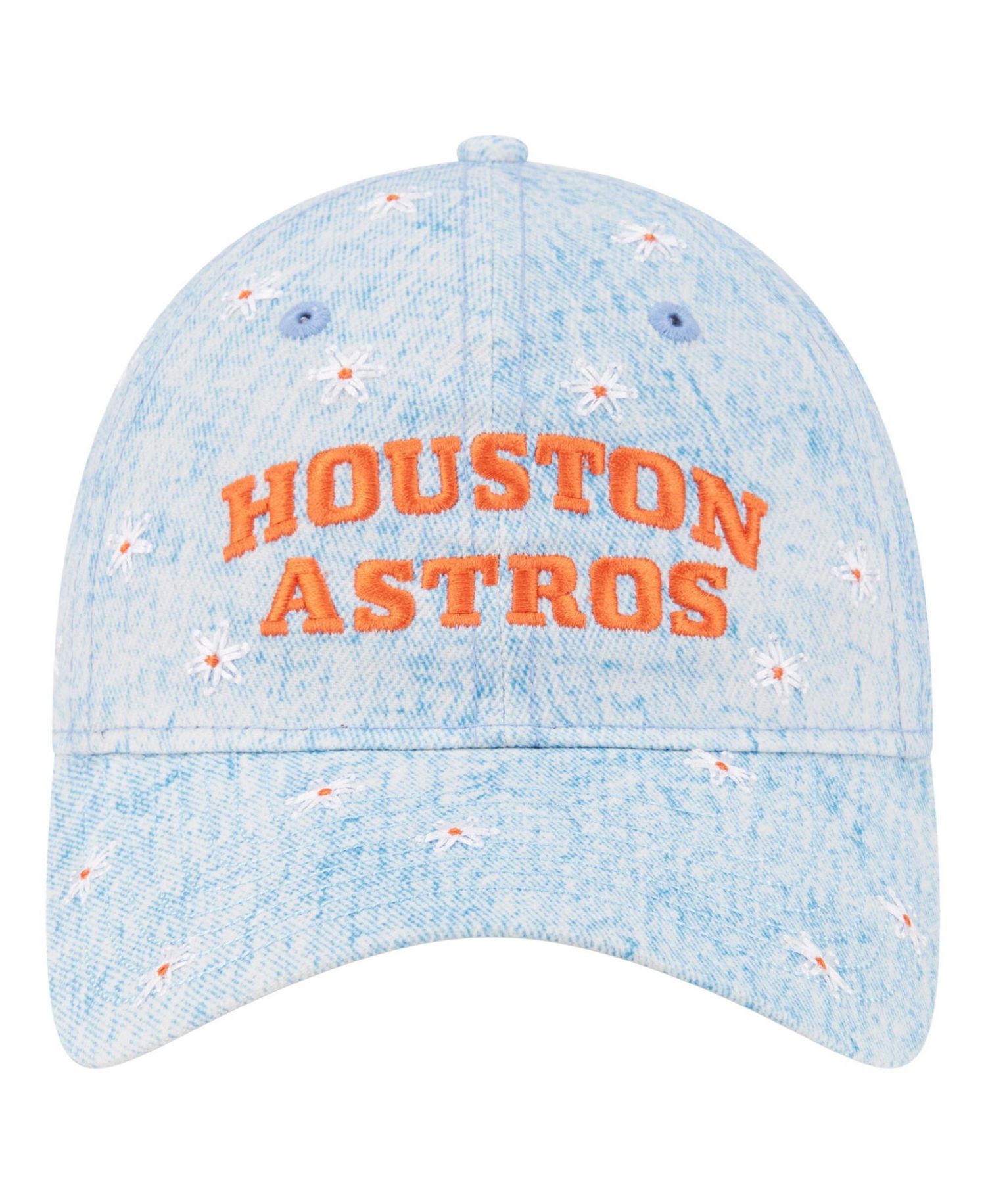 Women's Light Blue Houston Astros Daisy All Over 9TWENTY Adjustable Hat