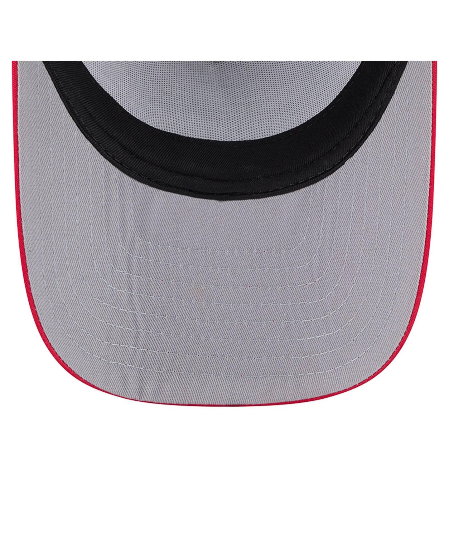 Мужская кепка New Era White/Scarlet San Francisco 49ers Foodie 9FIFTY A-Frame Trucker Snapback Hat — фото 5