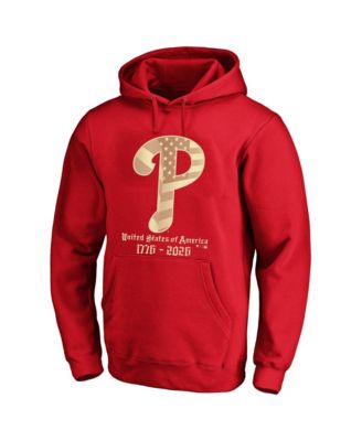 Men's Red Philadelphia Phillies USA 1776-2026 Big & Tall Hoodie