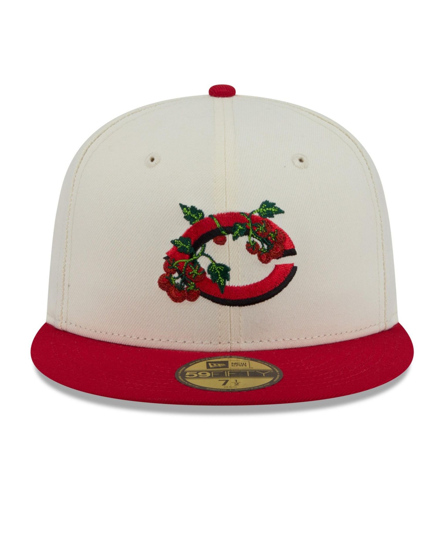 Men's White/Red Cincinnati Reds Blossom 59FIFTY Fitted Hat