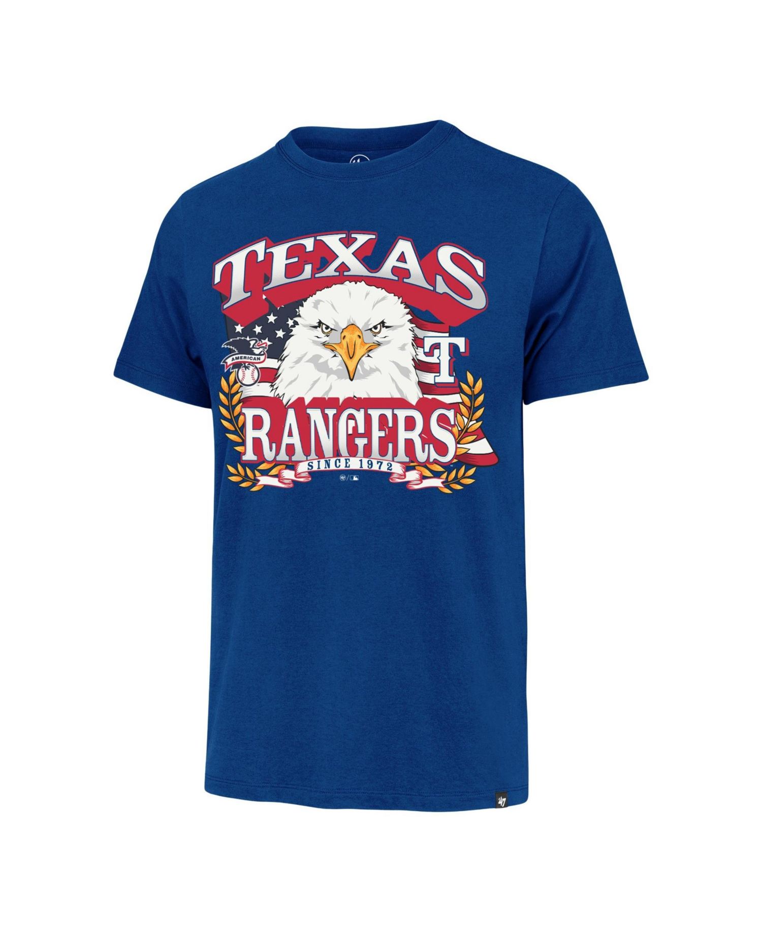 Men's Royal Texas Rangers Americana Eagle T-Shirt