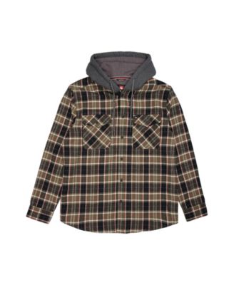 Men's Delton Hooded Flannel Jacket
