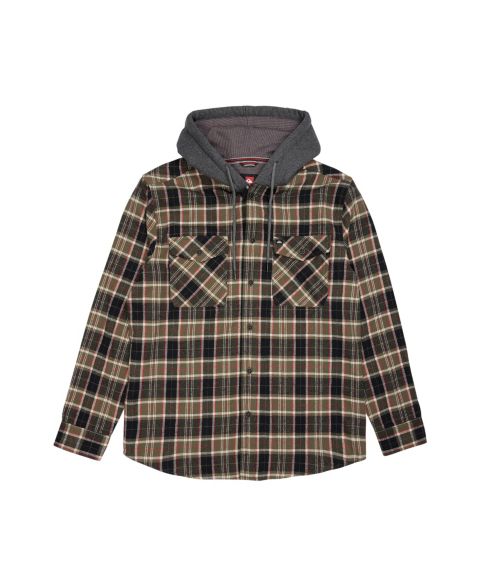 Мужская куртка Quiksilver Delton Hooded Flannel, цвет: Фиолетовый