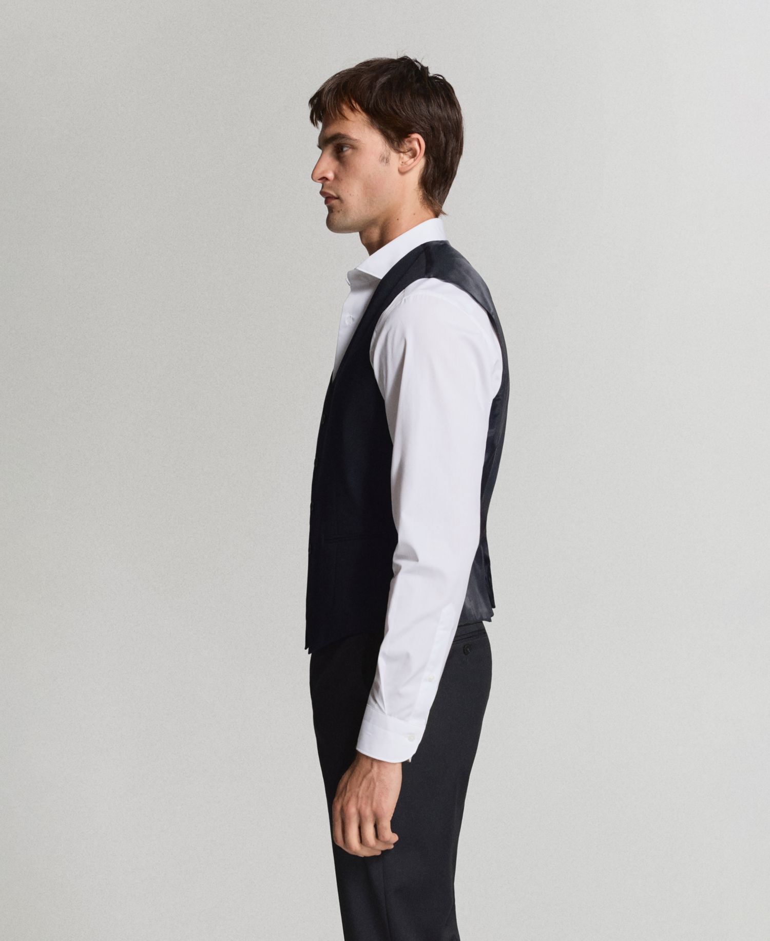 Men's Milan Slim-Fit V-Neck Suit Vest