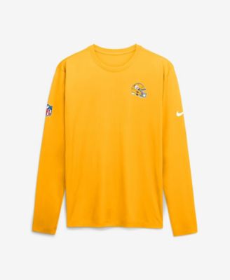 Men's Gold Pittsburgh Steelers Legend Small Logo Dri-FIT Long Sleeve T-Shirt