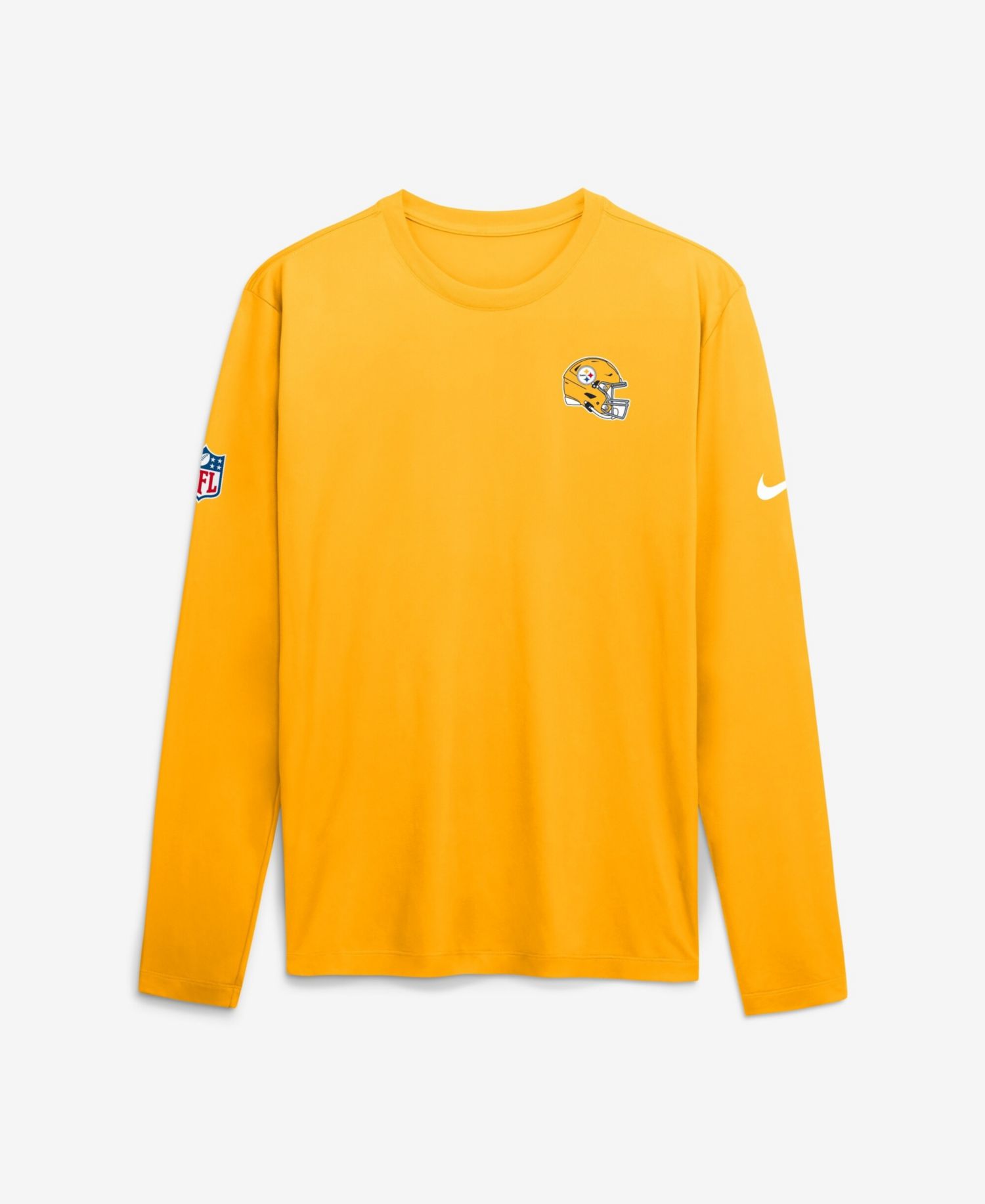Men's Gold Pittsburgh Steelers Legend Small Logo Dri-FIT Long Sleeve T-Shirt