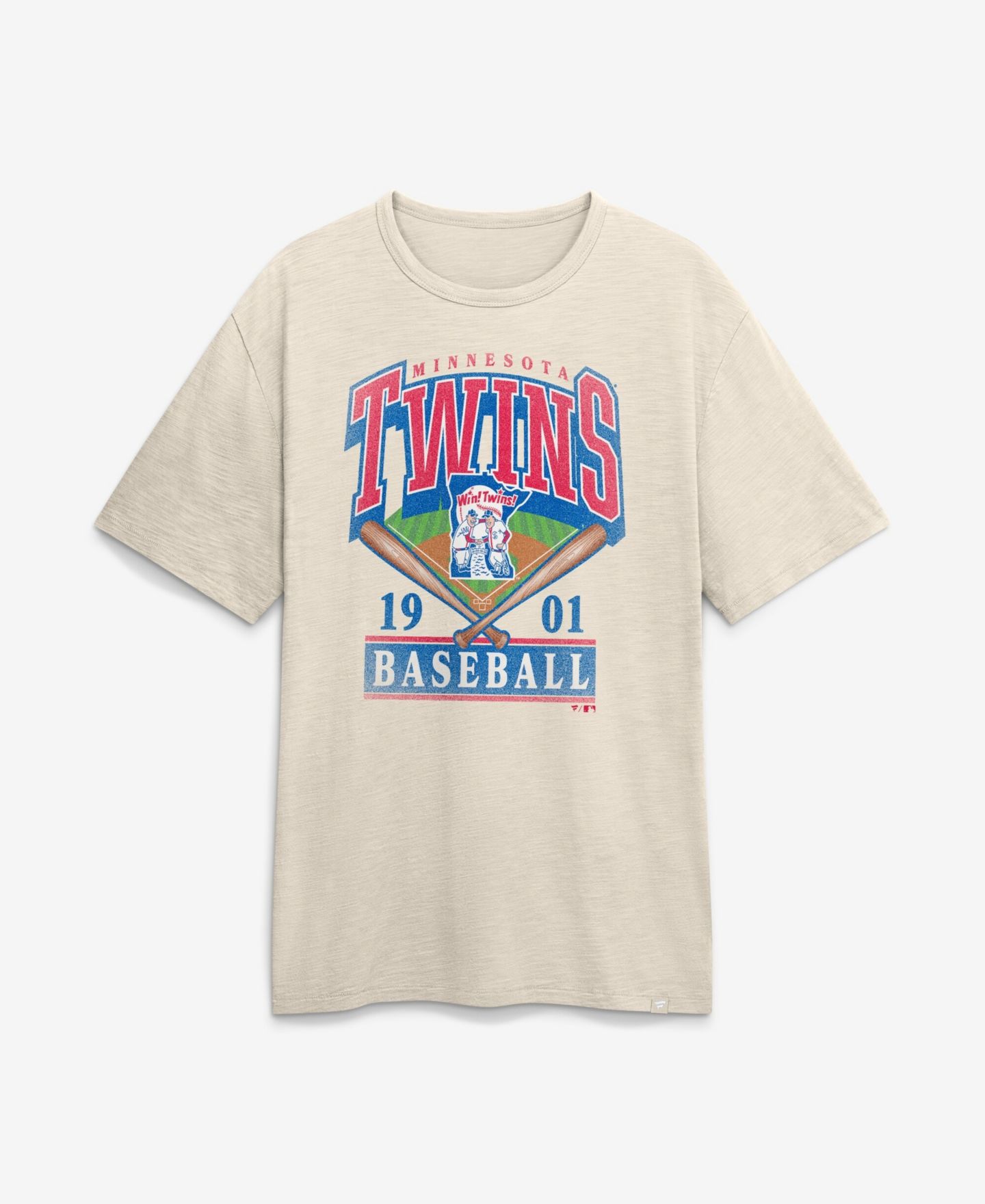 Мужская футболка Fanatics Tan Minnesota Twins Stadium Slub — фото 2