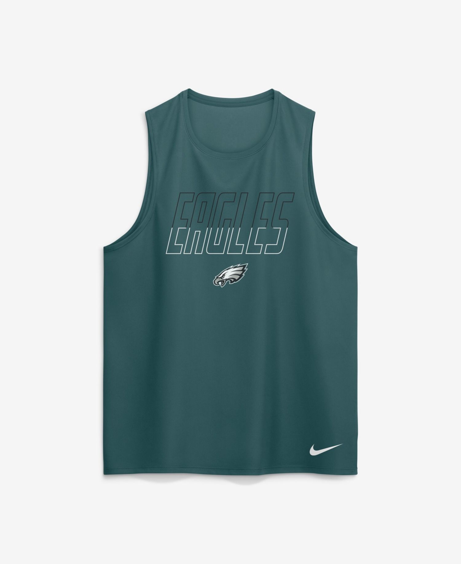 Men's Midnight Green Philadelphia Eagles Kickoff Miler Dri-FIT Tank Top