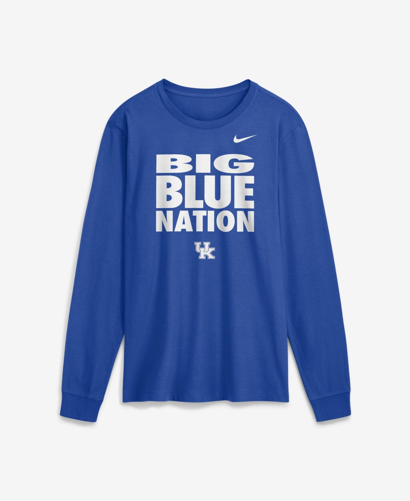 Мужская футболка Fanatics Nike Royal Kentucky Wildcats 2026 Sideline Slogan Dri-FIT Long Sleeve — фото 1