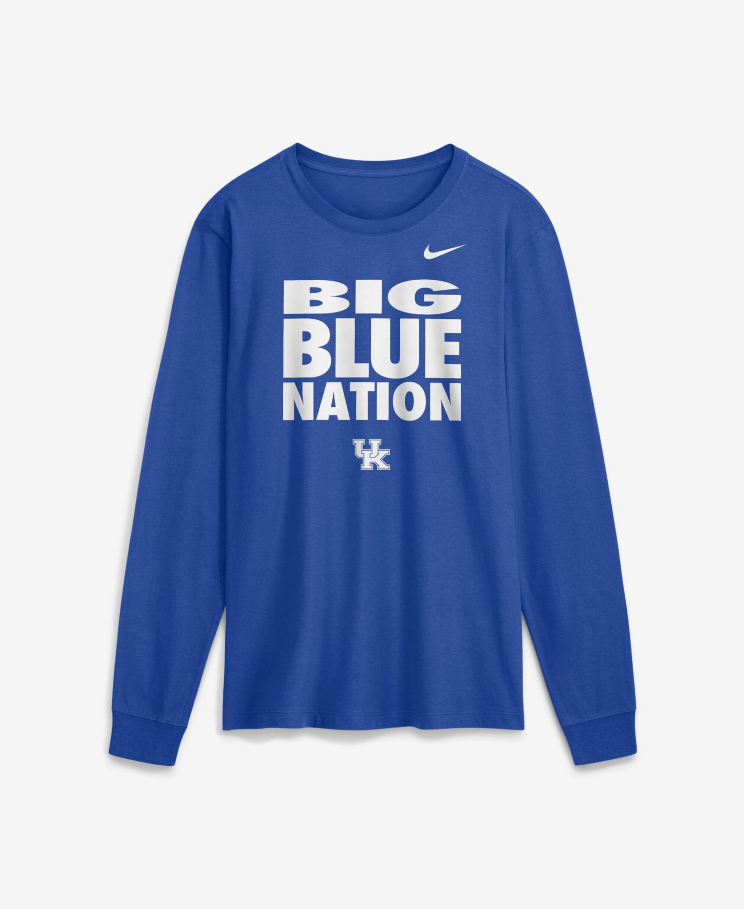 Nike Men's Royal Kentucky Wildcats 2026 Sideline Slogan Dri-FIT Long Sleeve T-Shirt