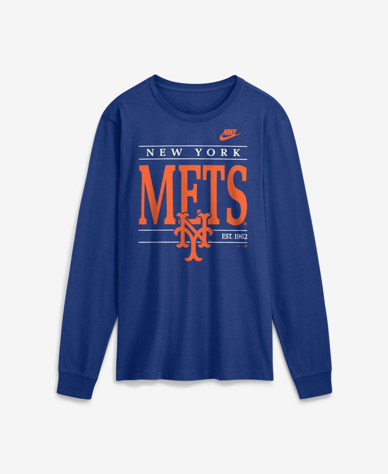 Men's Royal New York Mets Cooperstown Graphic Long Sleeve T-Shirt