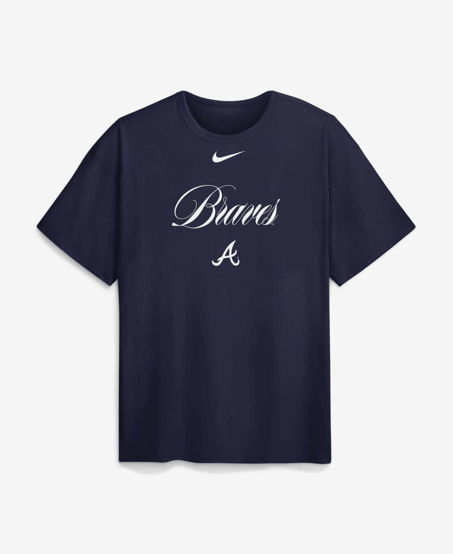 Men's Navy Atlanta Braves 4x Champions Rings Local Max90 T-Shirt