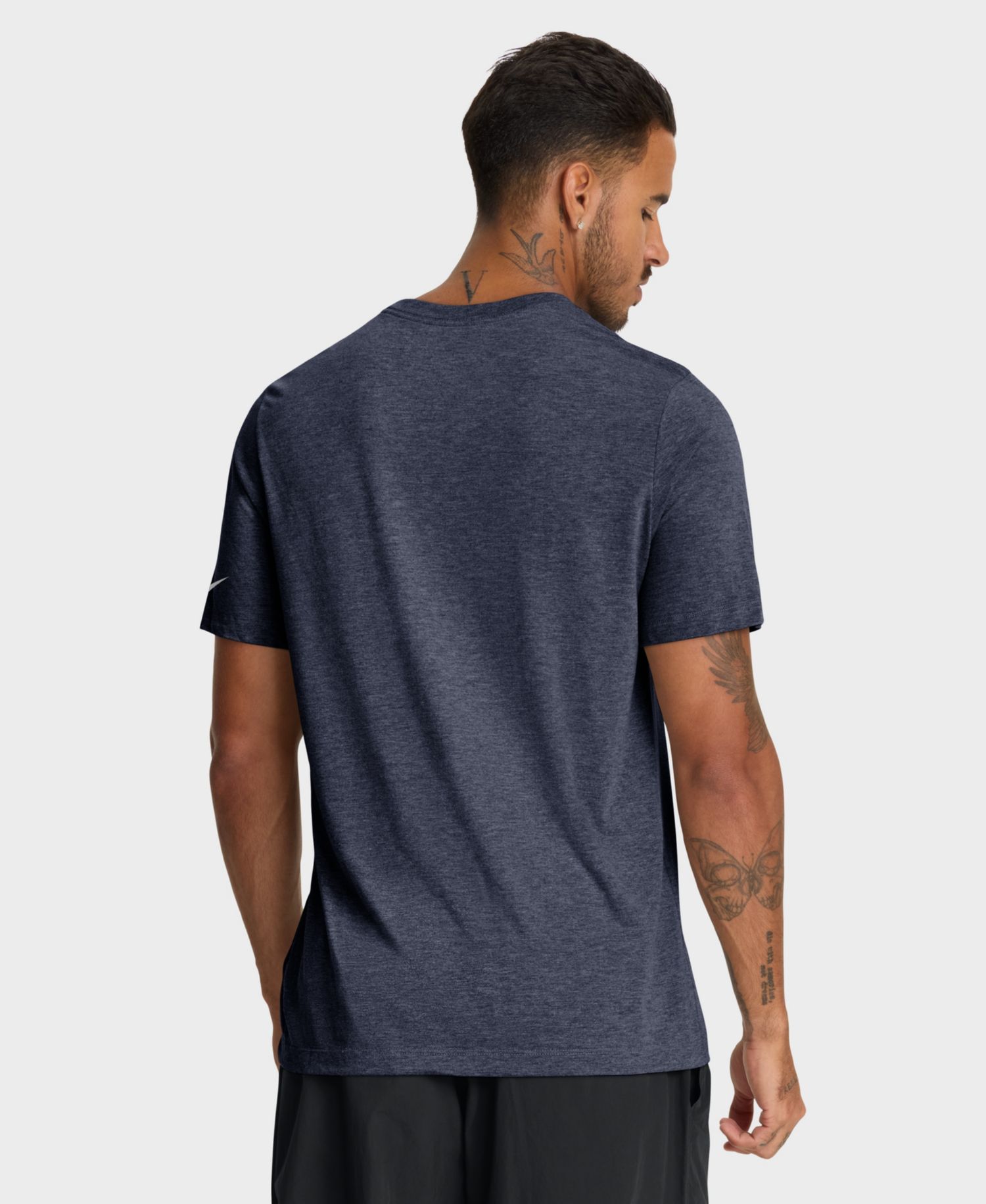 Men's Heather Navy Chicago Bears Believe The Game Tri-Blend T-Shirt
