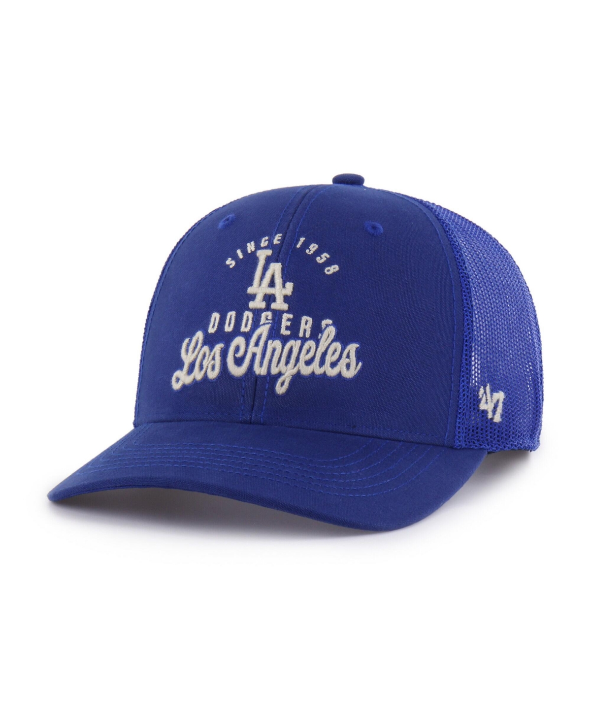 47 Brand Men's Royal Los Angeles Dodgers Pitstop Trucker Adjustable Hat - Royal