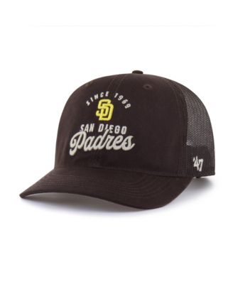 47 Brand Men's Brown San Diego Padres Pitstop Trucker Adjustable Hat