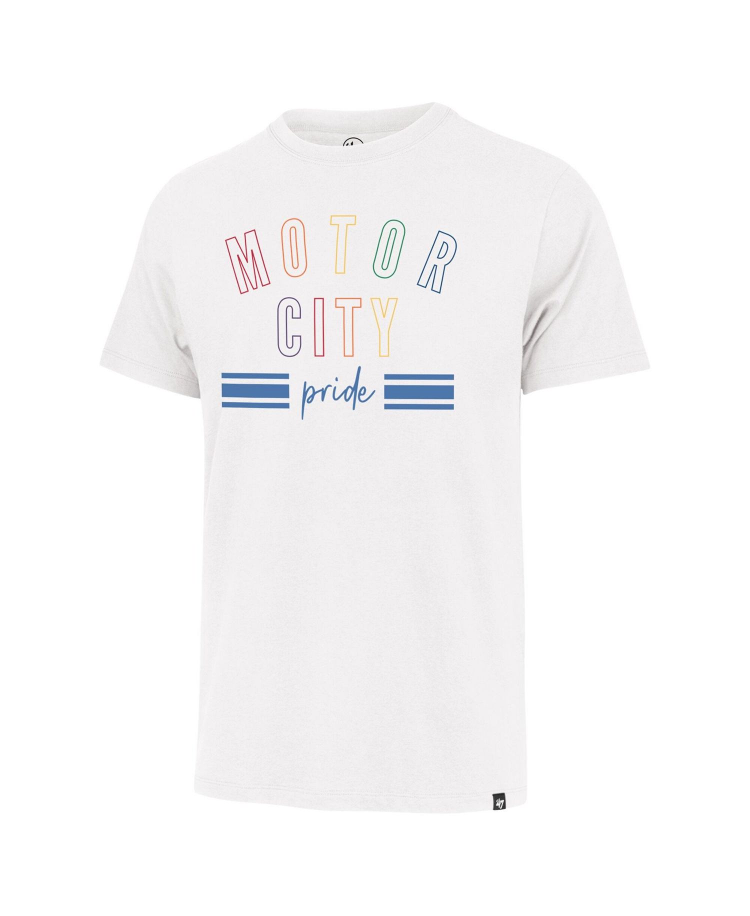 Men's White Detroit Lions Motor City Pride Franklin T-Shirt